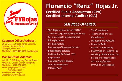 FY Rojas & Associates, CPA's .